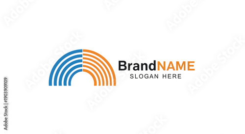Corporate Logo Design Template with Placeholder.