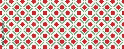 Elegant seamless Islamic arabesque background with geometric star elements for Ramadan cards, confectionery wraps, and decorative surfaces