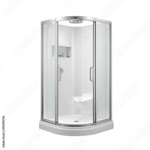 Modern Shower Enclosure Design in a Bright Bathroom Setting With a Clean Look