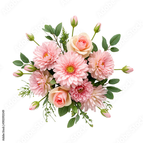 Pink Flowers Arranged Neatly in a Bouquet for Decoration or Gifting at a Spec...