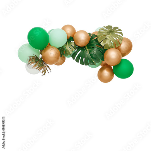 Balloon Arch for a Party Decoration at a Festive Event in a Bright Setting