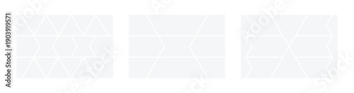 Abstract Geometric Shape Photo Collage Design Set for Photography Showcase and Creative Poster Layout