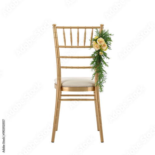 Decorated Chair With Flowers at an Event Venue for a Special Occasion in the ...
