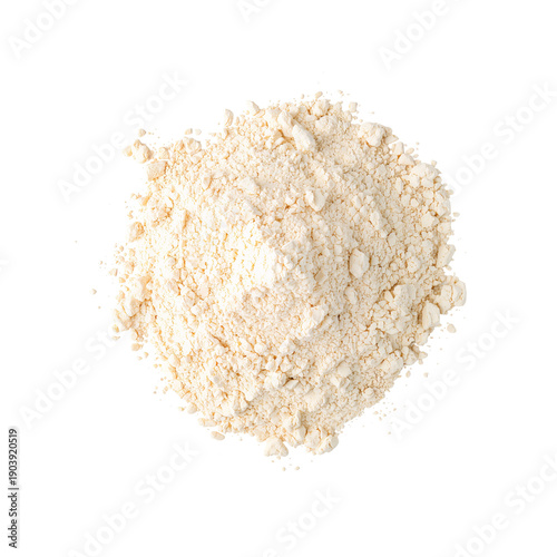 Flour in a Mound on a Flat Surface for Baking or Cooking at Home