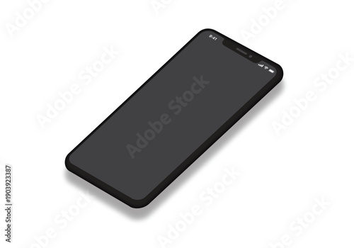 Smartphone realistic mockup vector illustration