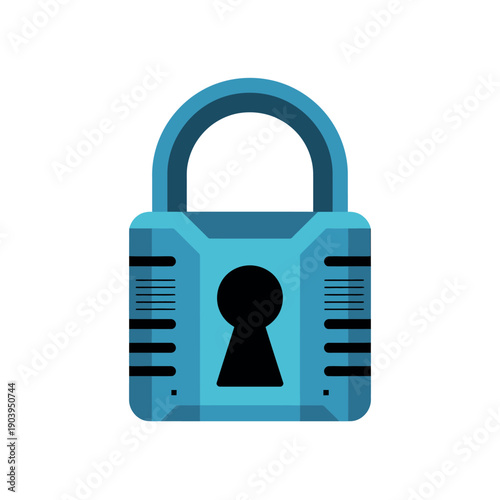 A blue padlock icon on a white background representing security and protection