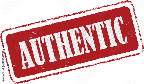 Authentic stamp mark for verification and approval