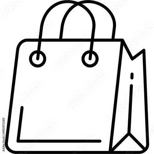 Shopping bag Outline Icon