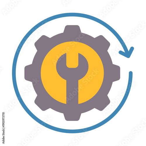 Utility Restoration Icon - Flat Color