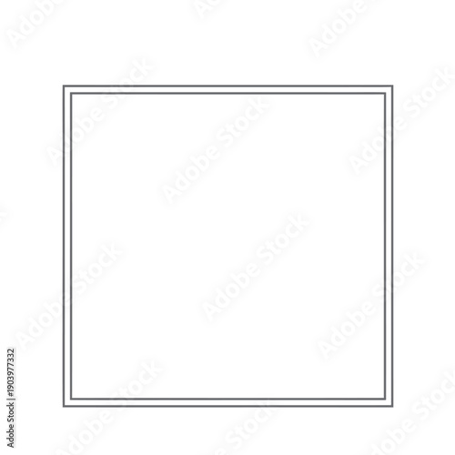 A minimal square frame with a subtle border, perfect for elegant presentations and decorative accents