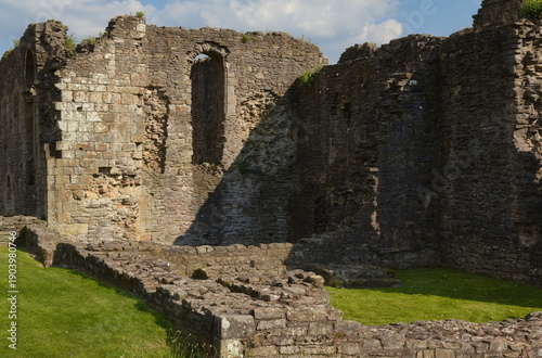 Ancient stone ruins of historical building - Richmond Castle - England