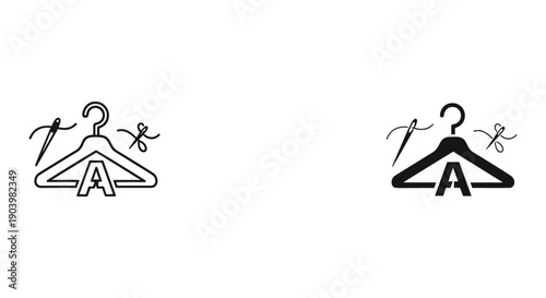 Gender equality and women empowerment icon set, flat design vector illustration, minimalist black and white symbols for business and social campaigns