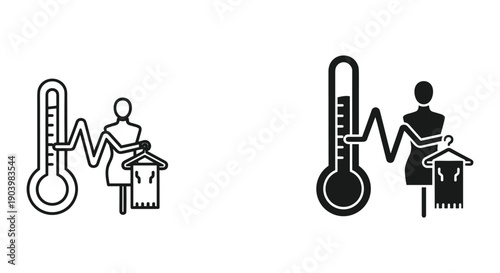 Sick woman with fever checking temperature thermometer at home healthcare concept vector illustration