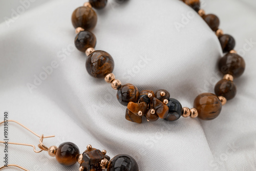 Photo of natural stone handmade bracelets     