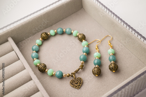 Photo of natural stone handmade bracelets     