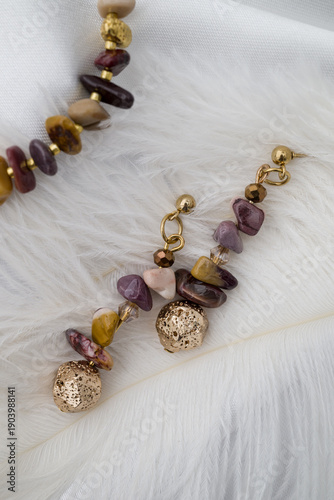 Photo of natural stone handmade bracelets    