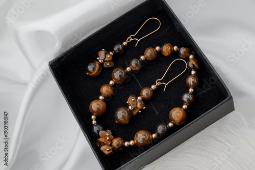 Photo of natural stone handmade bracelets    