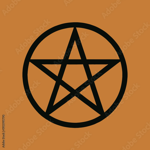 Witch Pentagram Symbol Vector