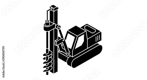 Heavy Duty Drilling Rig Machine for Construction Projects.