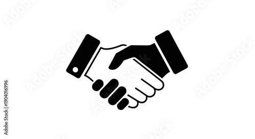 Handshake Icon Symbolizing Partnership Agreement.
