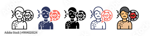 Allergy Reaction multiple icon