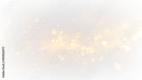 Foto Golden light shines across a transparent background with soft glowing spots that