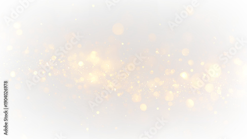 Принти на полотні Light particles float in the air on a transparent background during a festive oc