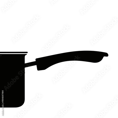 Black Metal Coffee Pot Silhouette