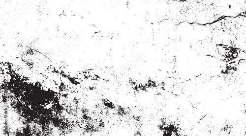 Grunge background of black and white. white concrete wall texture  grain dot white paper noise texture with distress effect vector illustration pattern background. Dirty or dust film grain speck grit 