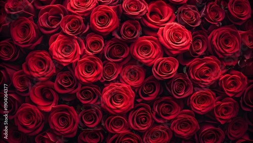 Red Rose Flower Background – Romantic Love and Valentine Floral Texture
