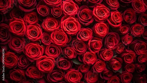 Red Rose Flower Background – Romantic Love and Valentine Floral Texture