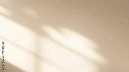 Volumetric Light Rays in Space A static wide shot capturing soft, diffused volumetric light rays penetrating an unseen opening, subtly illuminating dust motes (if applicable, subtle) in an empty