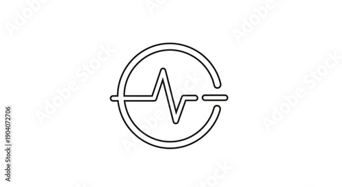Simple Hospital Building Icon with Cross Symbol.