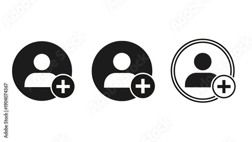 Three circular user avatar icons with a plus sign indicating add member.