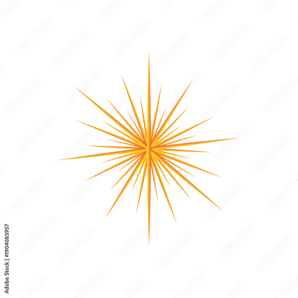 Obraz premium Modern Abstract Sun Symbol Design PNG
