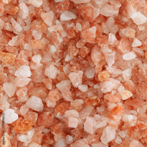 Seamless photorealistic tiling pattern of pink Himalayan salt