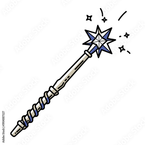 Magic Wand with Star Shaped Tip.