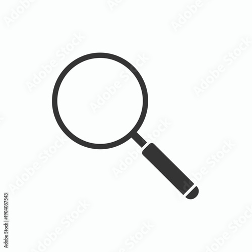 Magnifying Glass Icon Simple Design.