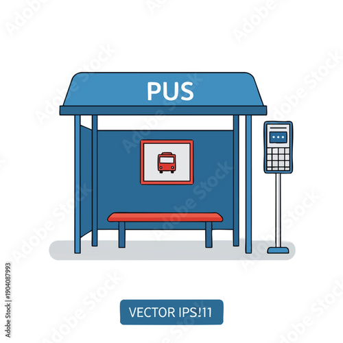 Public Transportation Bus Stop Shelter