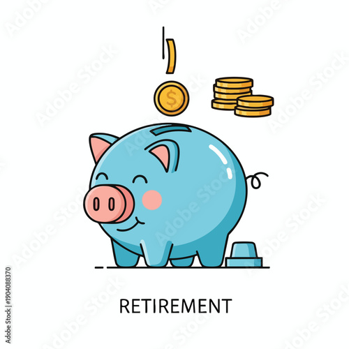 Saving for Retirement with a Piggy Bank