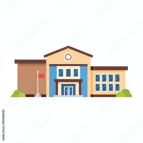 Modern Educational Institution Building