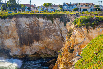 Pismo Beach Shore Cliffs Dinosaur Cave Park California