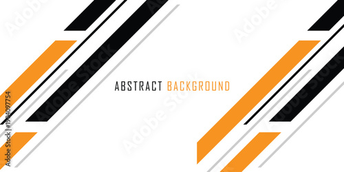 abstract black orange diagonal line background. modern background. used for banner, poster.
