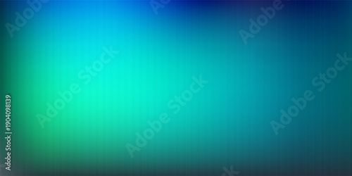 Futuristic neon texture with vibrant shades of blue wavy gradient and bright smooth fluted vertical lines. Bold dynamic design blending smooth tones and radiant colors and energy for modern visual art