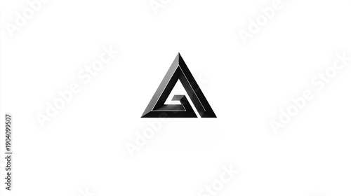 Free Download Modern Geometric AI Logo with Triangle and G - GFXLoad