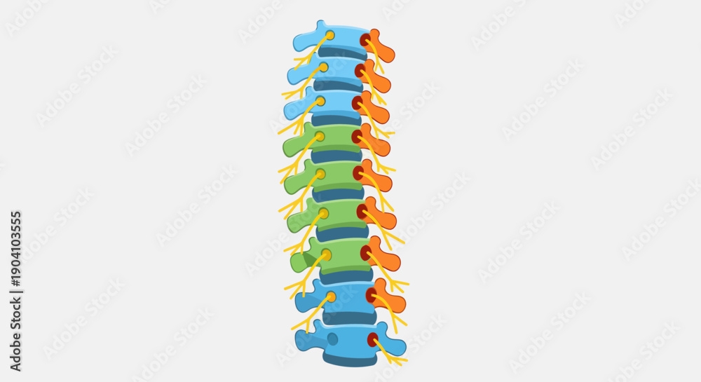 Naklejka premium Colorful Plastic Building Blocks Stacked Vertically.