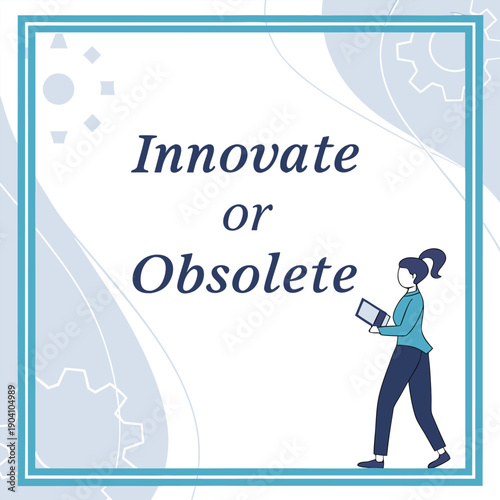 Minimal tech quote instagram story with innovative inspiration for digital developers and scientists