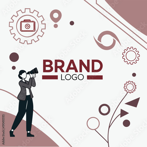 Professional brand launch instagram post vector for new business identity and corporate marketing