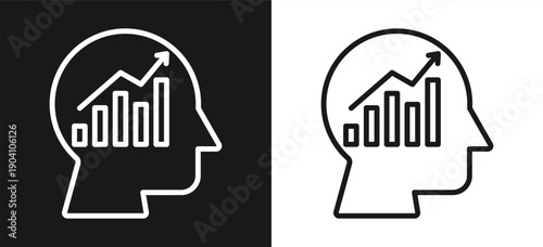 Analytical Thinking Style Line In Background Black And White