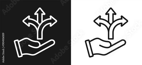 Opportunity Style Line In Background Black And White